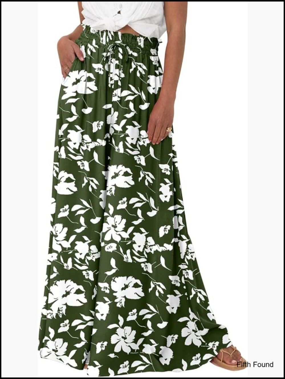 High Waist Wide Leg Palazzo Pants with Pockets